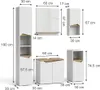 Set di mobili da bagno Vicco Marelle Bianco 5 parti, Model Anteprima dell’immagine prodotto 7