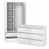 Commode & Armoire | Blanc Mat & Brillant | 6 tiroirs | Voir les images du produit 1
