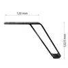Möbelfuß 122 mm Metall schwarz matt – Sofafuß, Tischbein, Produktbild-Vorschau 2