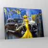 Bilder auf glas - frau retro stil - 70x50cm - Glasbilder - Produktbild-Vorschau 4