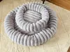 Katzenbett Hundebett Rund 80cm Kuscheliges Hundebett kleine Produktbild-Vorschau 7