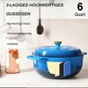 FCH Gusseisen Topf 26cm - 6QT-5.5L Emaille Bräter mit Produktbild-Vorschau 5