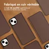 Accezz Premium Leather Slim Bookcase pour l'Apple iPhone 14 Voir les images du produit 2