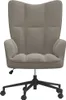 vidaXL Poltrona relax in velluto grigio chiaro Anteprima dell’immagine prodotto 8