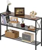 A three-tier console table with various decorative items and books placed on it. Anteprima dell’immagine prodotto