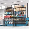 Schwerlastregal mit Rollen, 6 Ebenen Metallregal Produktbild-Vorschau 6