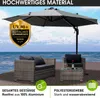 Alu Ampelschirm 360cm grau Produktbild-Vorschau 4