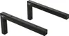 2x Wandkonsole Waschtischhalterung Regalträger matt schwarz Produktbild-Vorschau 3