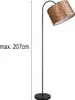 Große LED Stehlampe mit Stoffschirm Leopardenmuster - Produktbild-Vorschau 4