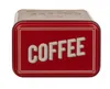 A rectangular metal tin with the word "COFFEE" printed on the front. Produktbild-Vorschau