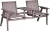 Outsunny tuinstoel met tafel, tuinmeubilair met parasolgat, Productafbeelding-voorbeeld 10