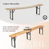 Faltbare Bierzeltgarnitur 220cm,3-teilig:1 Klapptisch+2 Produktbild-Vorschau 8