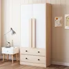 Flieks Armoire penderie avec 2 tiroirs et 2 portes, armoire Voir les images du produit 2