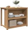 Isola da Cucina PANAMA 112x77x90 cm in Legno Massello di Anteprima dell’immagine prodotto 2