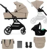 Kinderkraft Yoxi 3in1 Poussette avec nacelle & siège auto Voir les images du produit 1