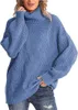 Damen Chunky Cable Strick Rollkragenpullover - Weicher, Produktbild-Vorschau 1