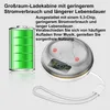A battery icon and a charging case for earbuds are shown, with German text describing product features. Produktbild-Vorschau