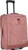 A pink rolling suitcase against a white background. Voir les images du produit