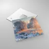 Bilder auf glas - Winter Schnee Fluss - 30x30cm - Produktbild-Vorschau 2