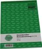 A green and white notebook with repeated brand logos and product information. Podgląd zdjęcia produktu