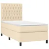 vidaXL Boxspringbett mit Matratze & LED Creme 90x200 cm Produktbild-Vorschau 15