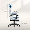 Fotel gamingowy Huzaro Force 3.7 Blue z ergonomiczną Podgląd zdjęcia produktu 3