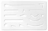 Aristo Radierschablone 9 x 6 cm rostfreier Stahl, 15 Produktbild-Vorschau 2