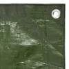 A close-up view of a green tarp with a grommet in the corner. Náhled obrázku produktu