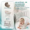 Lantigo AERO Matelas Bébé Ovale 89x50x6 cm Double Face – Voir les images du produit 5