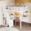 Letto a castello Merax 140x200 cm con scala contenitore e Anteprima dell’immagine prodotto 5