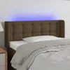 vidaXL LED Kopfteil Dunkelbraun 103x16x78/88 cm Stoff Produktbild-Vorschau 2