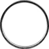 A close-up, isolated view of a metal ring. Produktbild-Vorschau