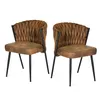 Meubles Cosy : lot de 2 chaises de salle à manger vintage Voir les images du produit 1