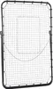 A black metal-framed soccer rebounder with a black net is shown against a white background. Náhled obrázku produktu