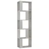 vidaXL Bücherregal/Raumteiler Betongrau 45x24x159 cm Produktbild-Vorschau 3