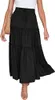 ASKSA Damen Elegant Maxirock Elastische Hohe Waist Rock Produktbild-Vorschau 1
