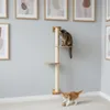 130 cm Arbre à chat mural avec 2 plateaux pour chats - Voir les images du produit 7