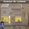 Flieks Etagenbett 90x200cm mit Led, Kinderbett Hausbett mit Produktbild-Vorschau 6