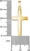 Kreuz-Anhänger 585 Gold 14 Karat / 8 K Goldkreuz für Damen Produktbild-Vorschau 3