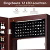 Szafka na biżuterię COSTWAY 120 cm z pełnowymiarowym Podgląd zdjęcia produktu 5