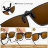 GKA Sonnenbrille Aufsatz Clip on echt polarisiert braun Produktbild-Vorschau 6