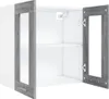 vidaXL Szafka ścienna Lyon Glass Grey Sonoma 60x31x60 cm Podgląd zdjęcia produktu 5