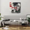 Bilder auf glas - Frau Gesicht Kunst - 70x70cm - Glasbilder Produktbild-Vorschau 6