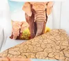 Bettwäsche Elefant mit Baby 135x200 cm (80x80 cm) Produktbild-Vorschau 3