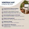 CASARIA® Höhenverstellbarer Schreibtisch elektrisch 160 x Produktbild-Vorschau 9