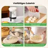 Sauerteig-Set mit 2 Gärkörben, rund & oval, 17-teilig, 650 ml Glas Productafbeelding-voorbeeld