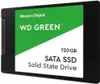 A studio shot of a Western Digital Green SSD. Podgląd zdjęcia produktu