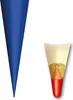 Two conical shapes, one solid blue and the other a cutaway showing internal components. Produktbild-Vorschau