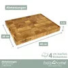 holz4home® Premium Schneidebrett Stirnholz aus Eiche I 40 x Produktbild-Vorschau 6