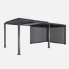 sweeek - Pergola mit Lamellendach Palace 3x6m + 2 Markisen Produktbild-Vorschau 3